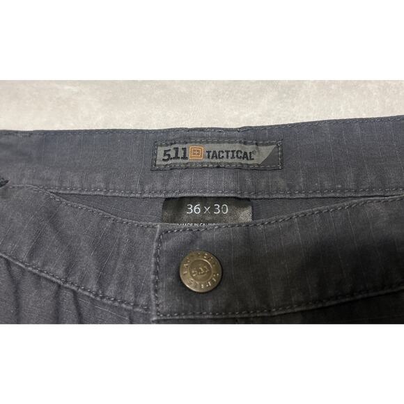 5.11 Tactical Series Pants Mens 36x30 Gray Ripstop Cargo Utility Outdoor Work - Picture 3 of 7